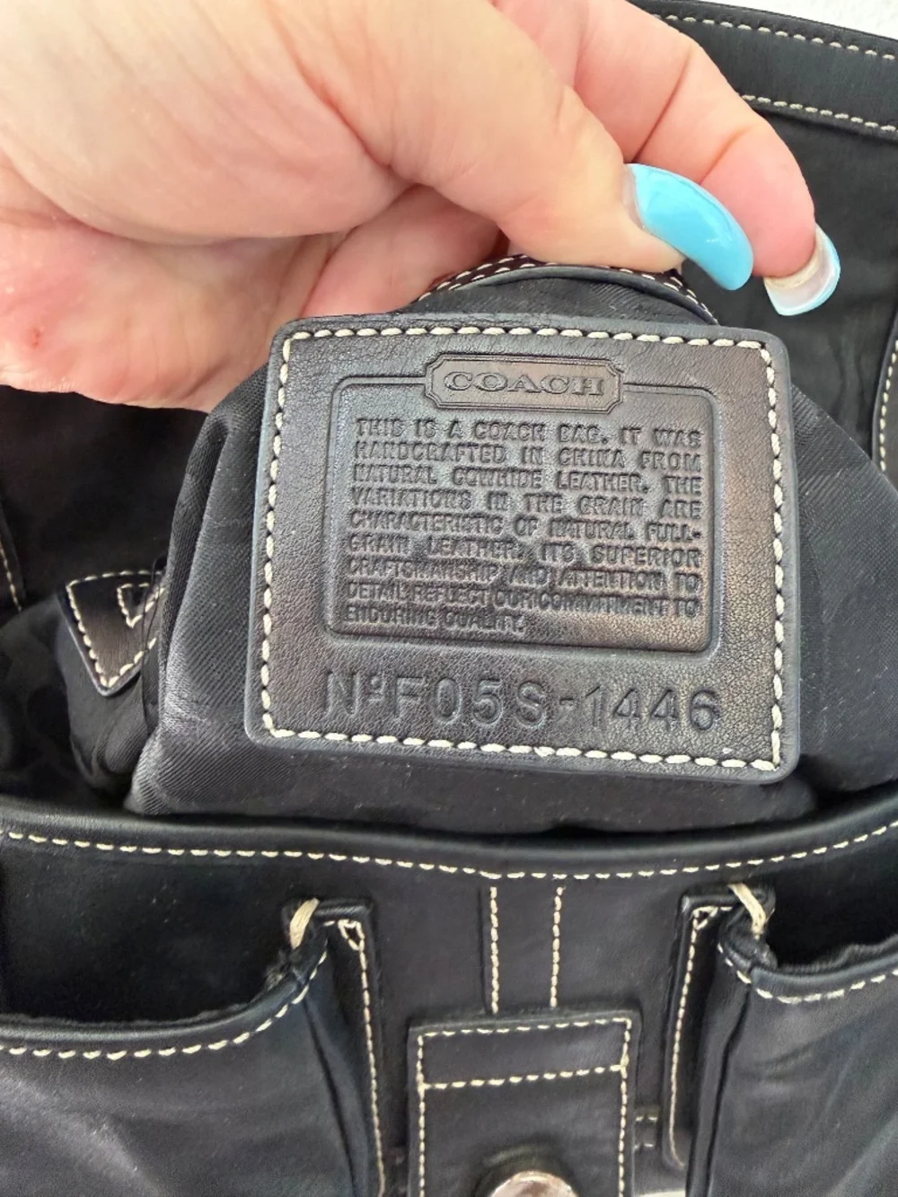 Y2K Vintage Coach Soho Small Pocket Flap Black Leather Buckle Shoulder Bag 1446